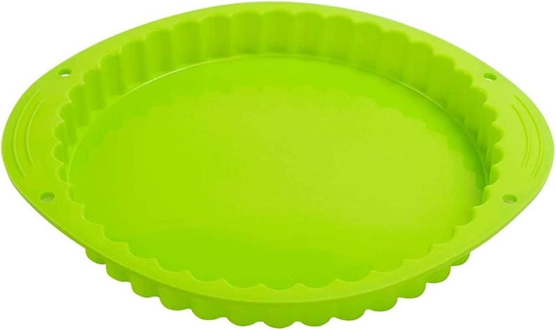 Webake Tart Pan Silicone Pie/Flan Pan 9.5 Inch Quiche Baking Dish Non-Stick Pizza Pie Mold - Image 1