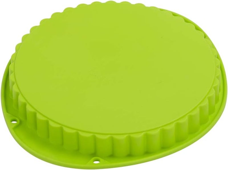 Webake Tart Pan Silicone Pie/Flan Pan 9.5 Inch Quiche Baking Dish Non-Stick Pizza Pie Mold - Image 2