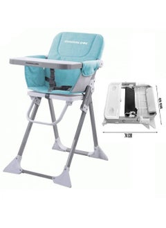 Mamalove Dinning High Chair Foldable For baby Blue  - Image 1