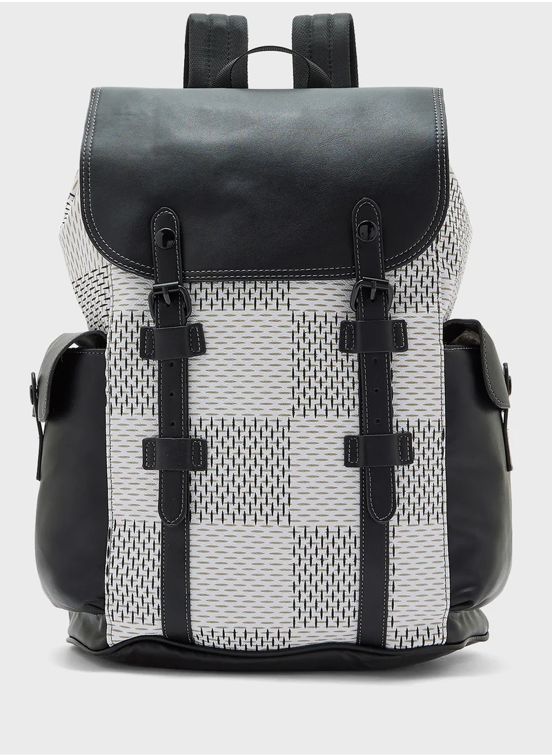 روبرت وود Casual Backpack With Luggage Pass Through