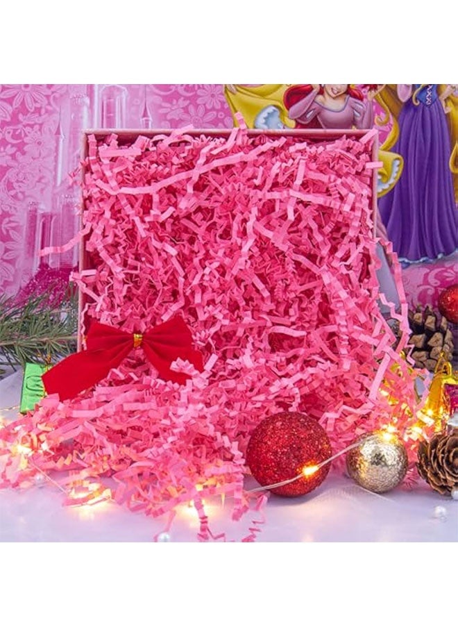 تجعيد قطع الورق تقطيع التعبئة العشب وسادة الورق Streamer لعيد الميلاد حفل الزفاف عيد الميلاد عروسة الخطوبة الحرف صناديق الهدايا أكياس سلة حشو الديكور 100 غرام الوردي - Image 5