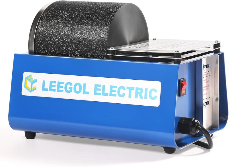 Leegol Electric Rock Tumbler Machine - Single Drum 3LB Rock Polisher (Single Barrel) - Image 1