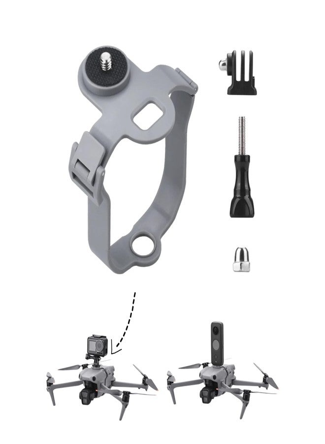 GetZget حامل كاميرا الحركة GetZget® متوافق مع كاميرات الحركة DJI Air 3/ Air 3S/ Insta 360/ Go Pro، مزود بمحول 1/4 بوصة - ملحقات - Image 1