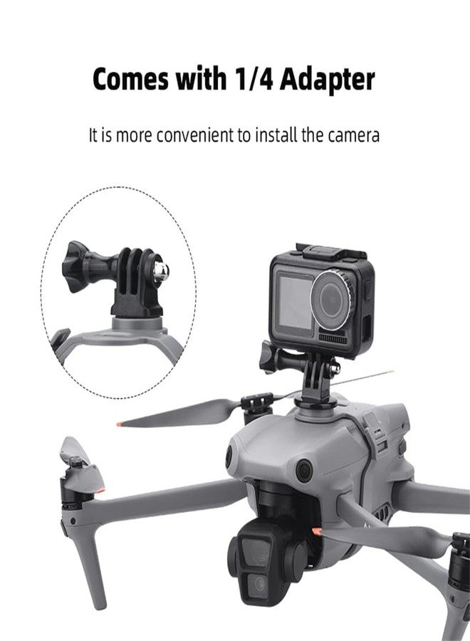 GetZget حامل كاميرا الحركة GetZget® متوافق مع كاميرات الحركة DJI Air 3/ Air 3S/ Insta 360/ Go Pro، مزود بمحول 1/4 بوصة - ملحقات - Image 2