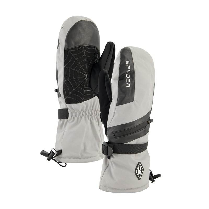 Spyder Womens Insulated Winter Ski Mitten, Pewter, S - Image 1