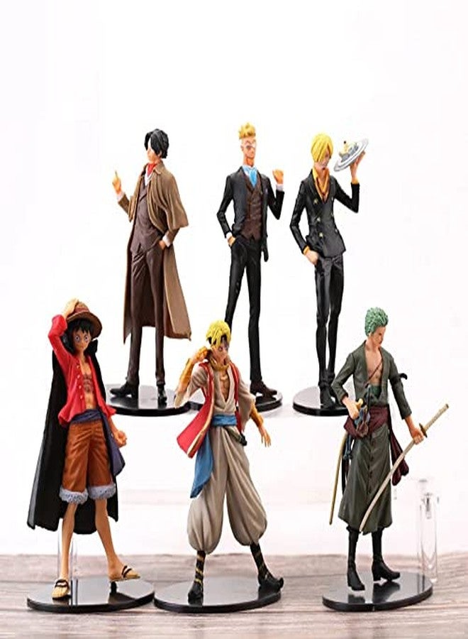 AUGEN One Piece Set of 6 D Action Figure Limited Edition for Car Dashboard, Decoration, Cake, Office Desk & Study Table (16cm)(Pack of 6) - Image 3