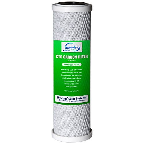 iSpring CKC1 Countertop Drinking Water Filtration System with Carbon Filter 2.5" x 10", White - Image 4