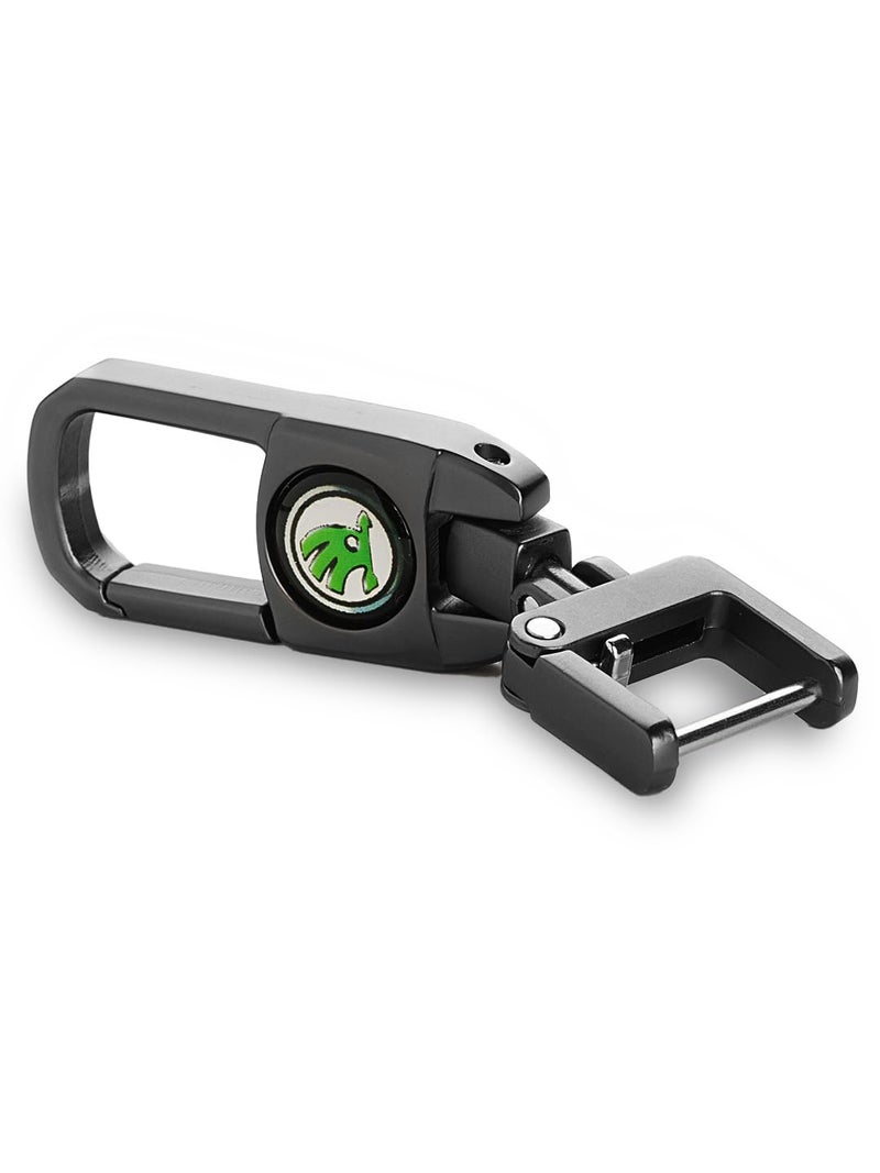 CONTACTS Heavy-Duty Stainless Steel Keychain – Compatible with Skow-da Kushaq, Octavia RS, Kodiaq 2024, Superb, Slavia Monte Carlo - Image 1
