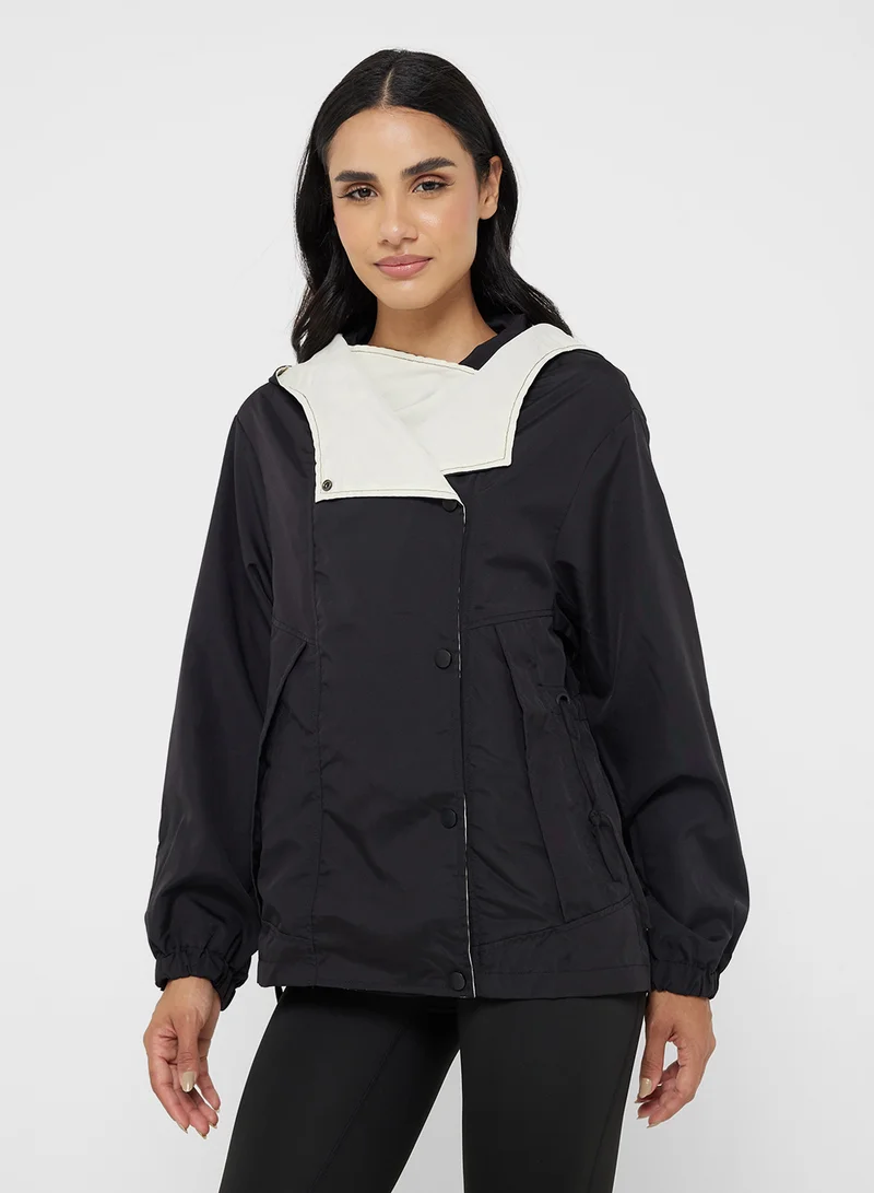 فورورد Colorblock Longline Athletic Jacket