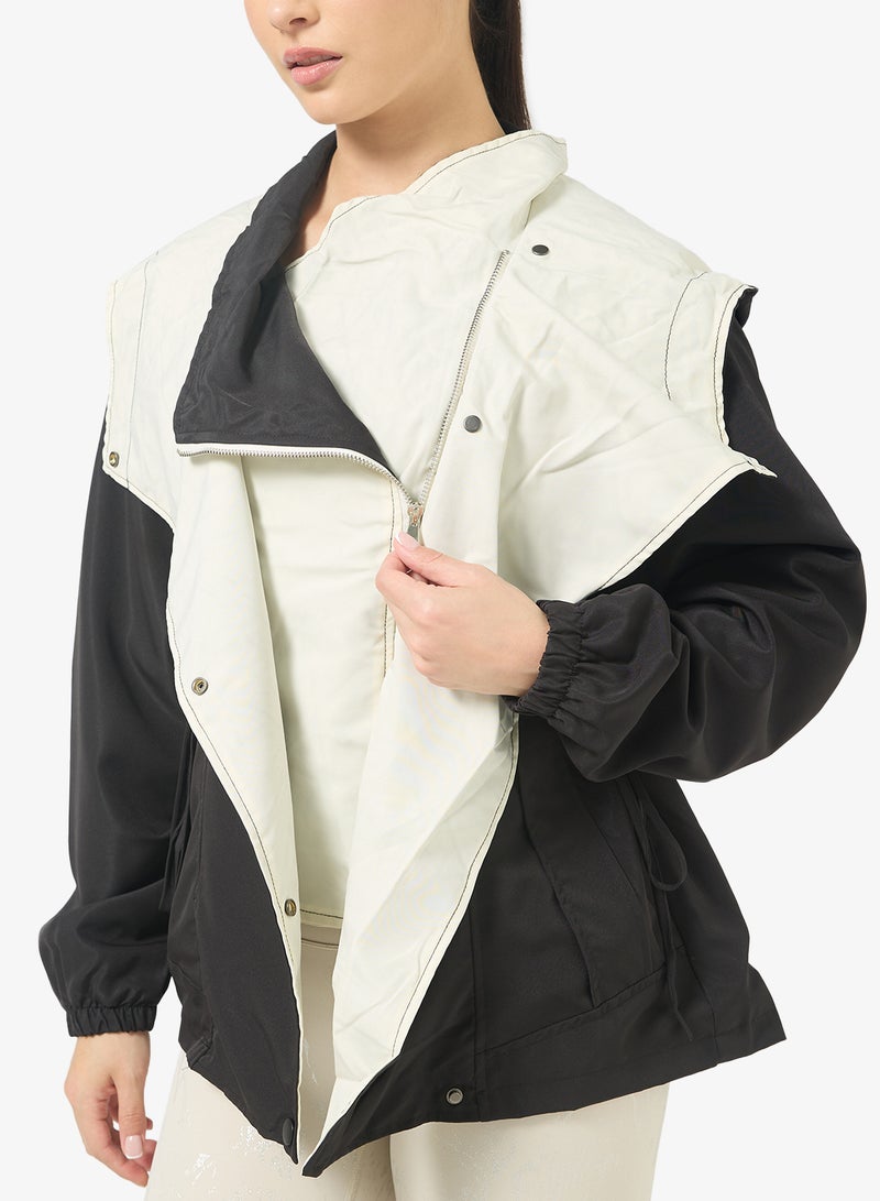 FRWD Colorblock Longline Athletic Jacket - Image 4