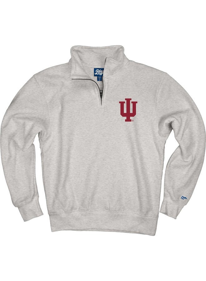 Blue 84 Men's Quarter Zip Sweatshirt Icon - Image 3
