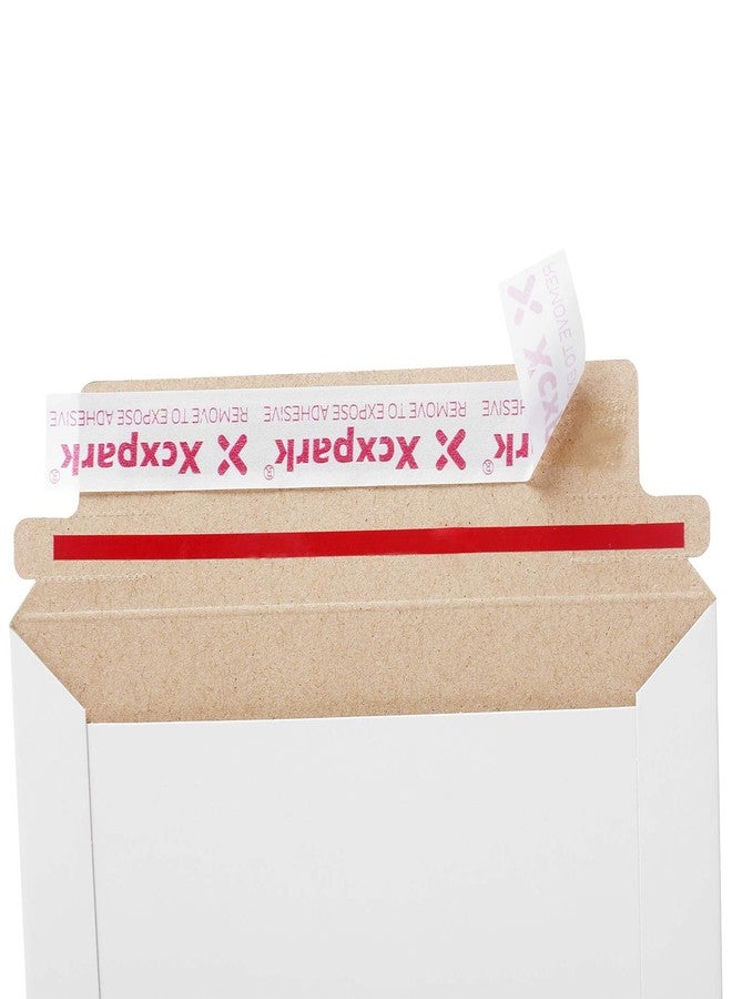 Xxcxpark عبوة من 25 مغلفًا صلبًا من Xxcxpark، مقاس 6.25 × 8.25 بوصة، مغلفات صور ومستندات ذاتية اللصق، مصنوعة من ورق مقوى فاخر، تحافظ على استواء المغلفات، مناسبة للصور والأوراق والملفات والأقراص المدمجة. - Image 5