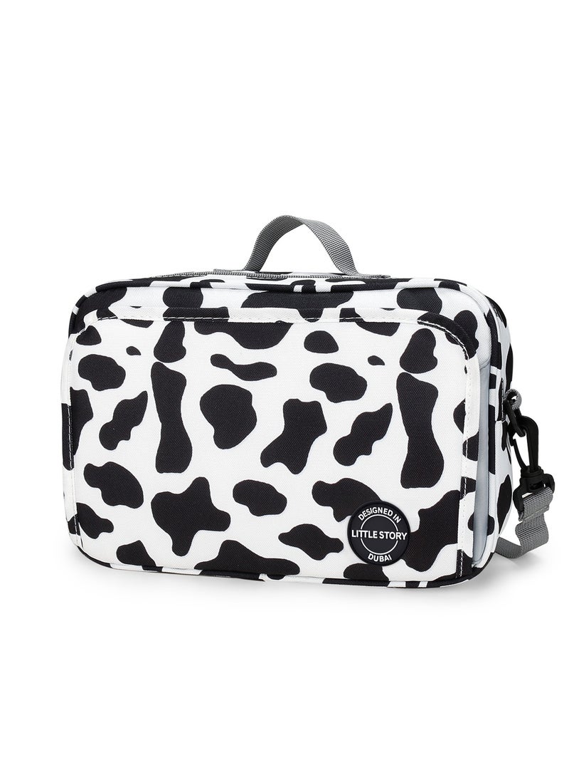 Little Story Baby Diaper Changing Clutch Kit With Detachable Shoulder Strap - White - Image 1