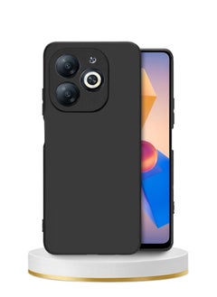 Techie Stylish TPU Silicone Back Cover Case for Infinix Hot 40i Slim Fit Design, Smooth and Soft – Black  - Image 1