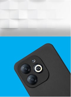 Techie Stylish TPU Silicone Back Cover Case for Infinix Hot 40i Slim Fit Design, Smooth and Soft – Black  - Image 5