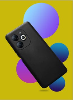 Techie Stylish TPU Silicone Back Cover Case for Infinix Hot 40i Slim Fit Design, Smooth and Soft – Black  - Image 3