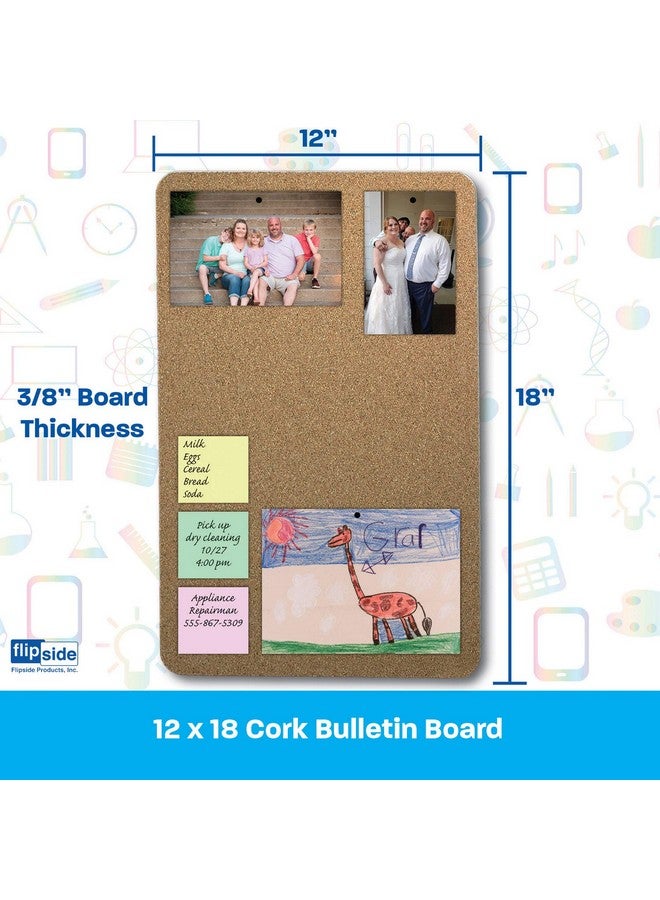 Flipside Cork Bulletin Board, 12" x 18" - Image 2
