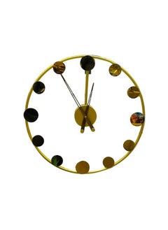 Black and gold painted wall clock