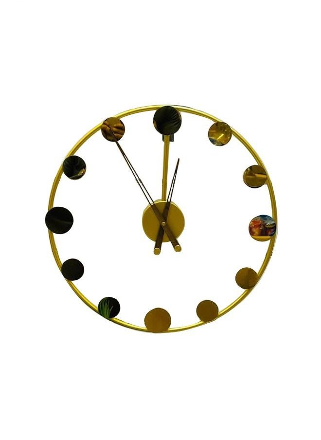 Generic - Black and gold painted wall clock - Image 1