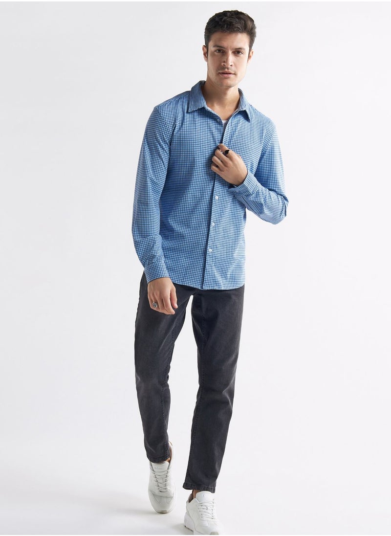 FAV Checked Regular Fit Shirt  - Image 4