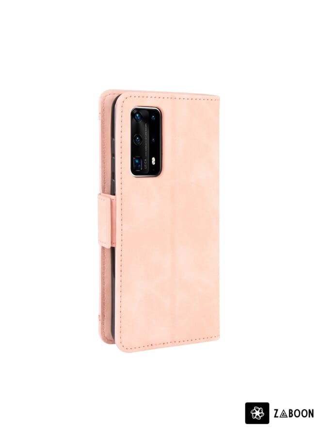Zaboon Protective Case For Huawei P40 Pro+/P40 Pro Plus Wallet Style Skin Feel Calf Pattern Leather Case ，with Separate Card Slot - Image 3