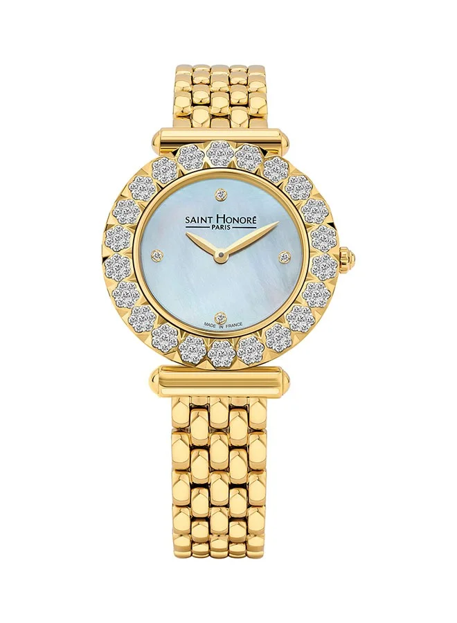 Gala Blue Mother of Pearl Dial Stainless Steel Bracelet Analog Watch for Women