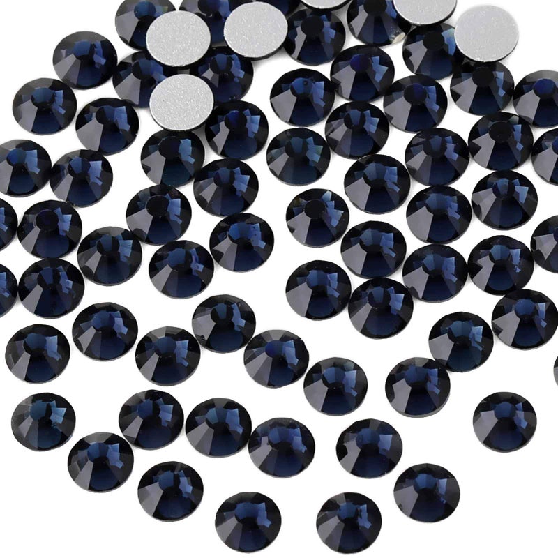 Beadsland Flat Back Crystal Rhinestones Round Gems for Nail Art and Craft Glue Fix Montana 4648mm SS201440pcs - Image 3