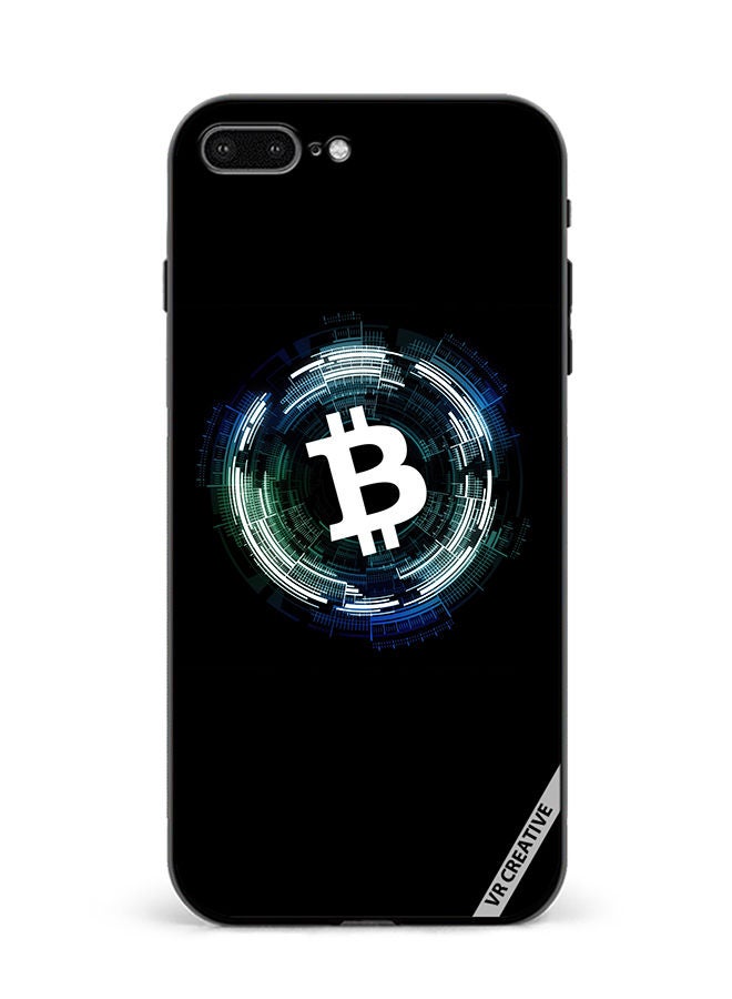 VR CREATIVE Protective Case Cover For Apple iPhone 7 Plus/8 Plus Bitcoin Design Multicolour - Image 1