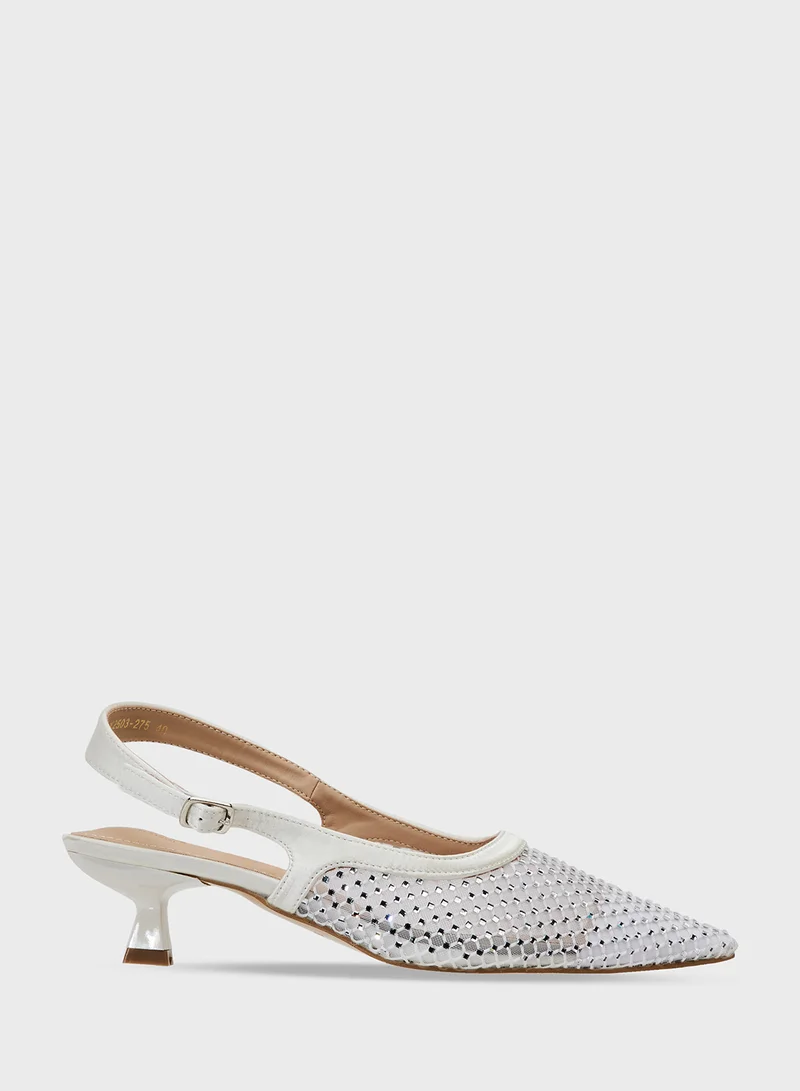 ELLA Pointed Slingback Ballerina