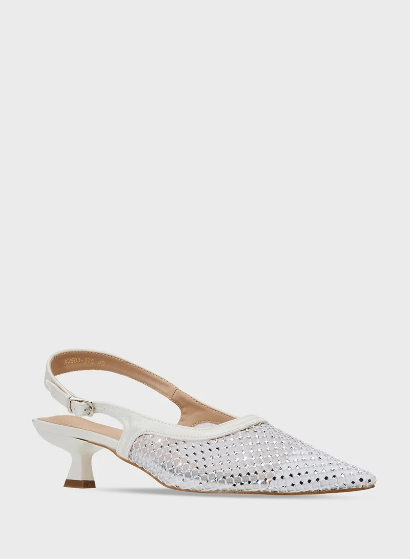 ELLA Pointed Slingback Ballerina