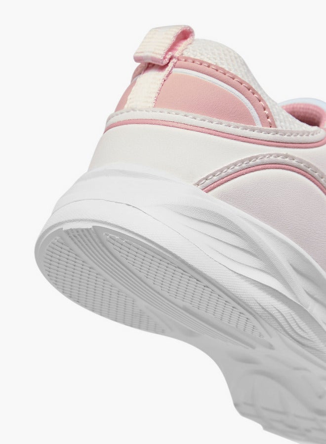 Lee Cooper Girls' Panelled Sneakers with Hook and Loop Closure - Image 5