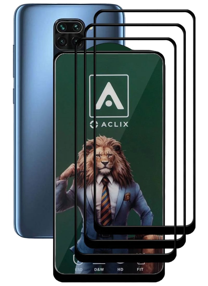 ACLIX 3 Pieces Antistatic ESD Dustproof Premium Quality High Definition Tempered Glass Screen Protector Designed For Xiaomi Redmi Note 9 - Image 1