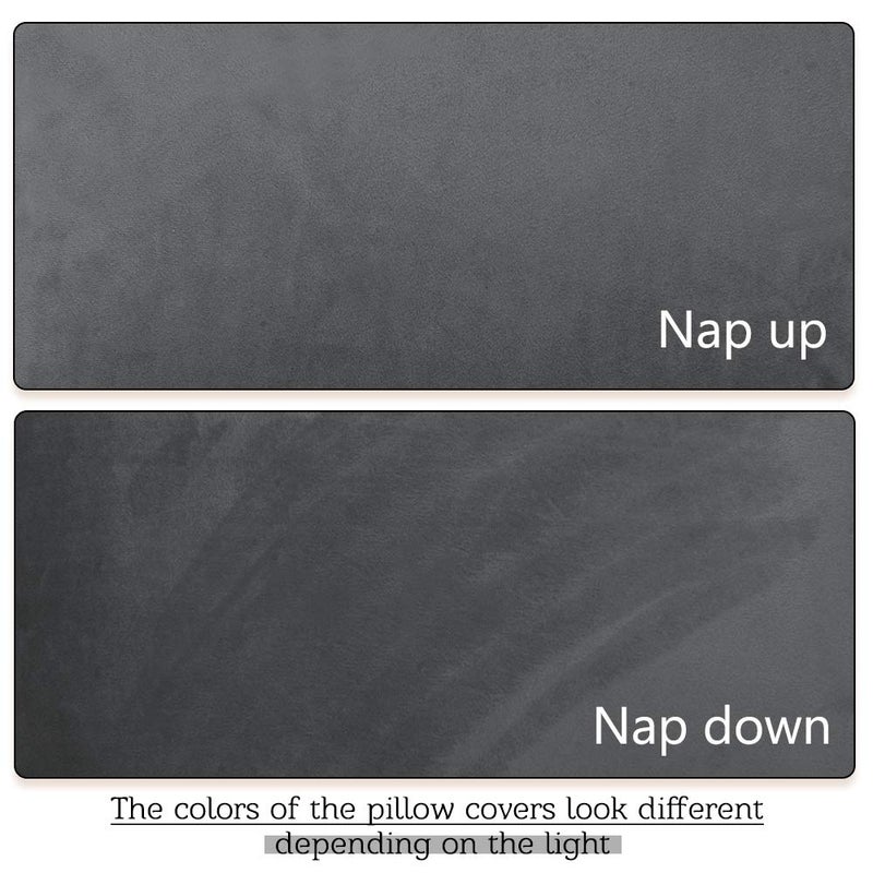 StangH Grey Body Pillow Cover, Body Pillowcase for Adults Pregnant Women, Luxury Soft Velvet Pillowcase Cover with Hidden Zipper Closure for Sofa/Couch/Bed Decorative, 20x54 inches, 1 Pc - Image 5