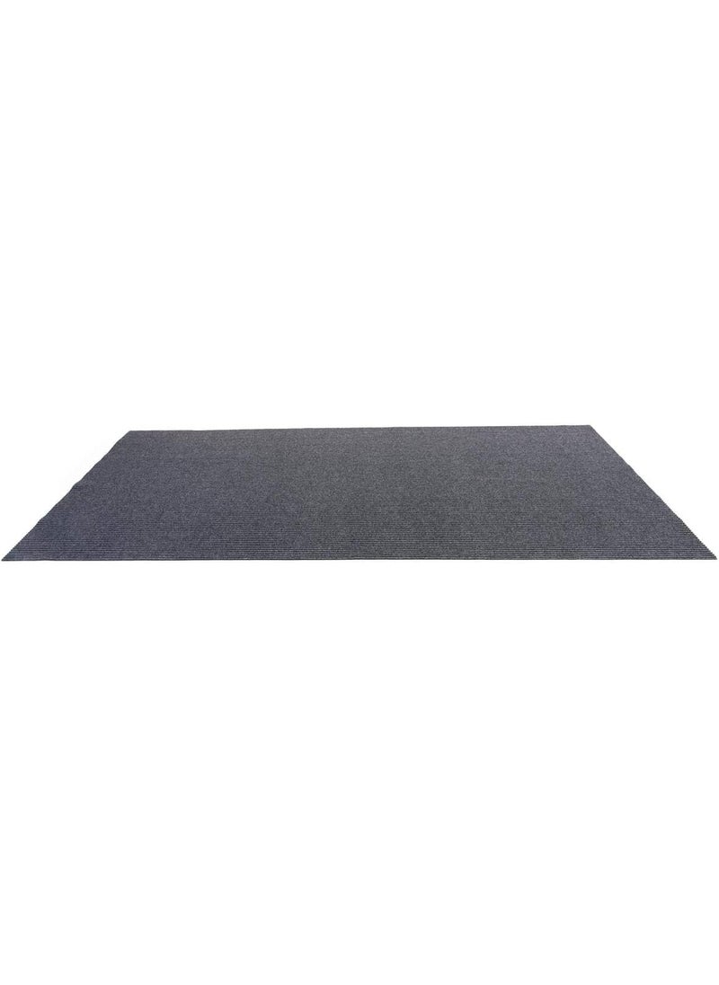 Displays2go Displays2go Rollable Runner 5 x 10 Polyester Carpet wNonSlip PVC Backer  Gray CAR8BK  - Image 3