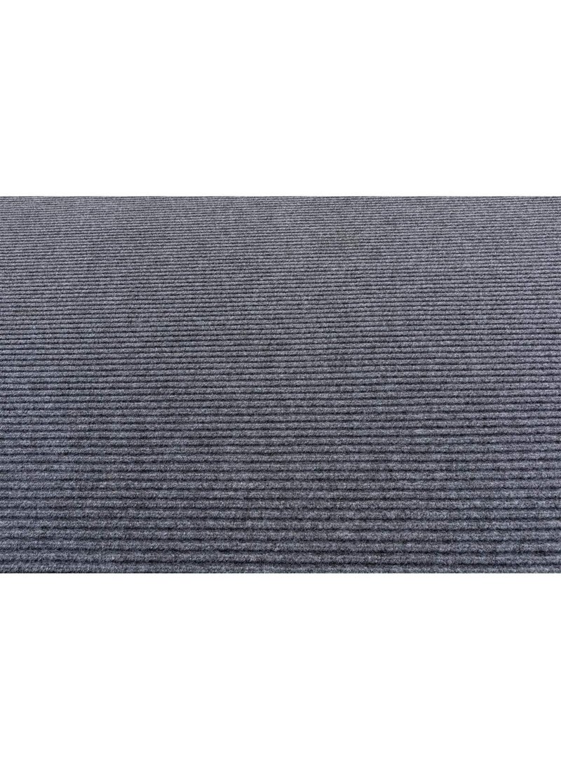 Displays2go Displays2go Rollable Runner 5 x 10 Polyester Carpet wNonSlip PVC Backer  Gray CAR8BK  - Image 4