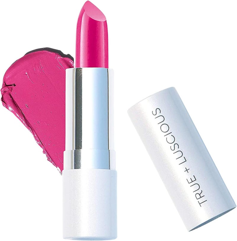 True + Luscious Super Moisture Lipstick in Wild Rose - Clean, Vegan, and Cruelty-Free Hydrating Lip Color - Image 1