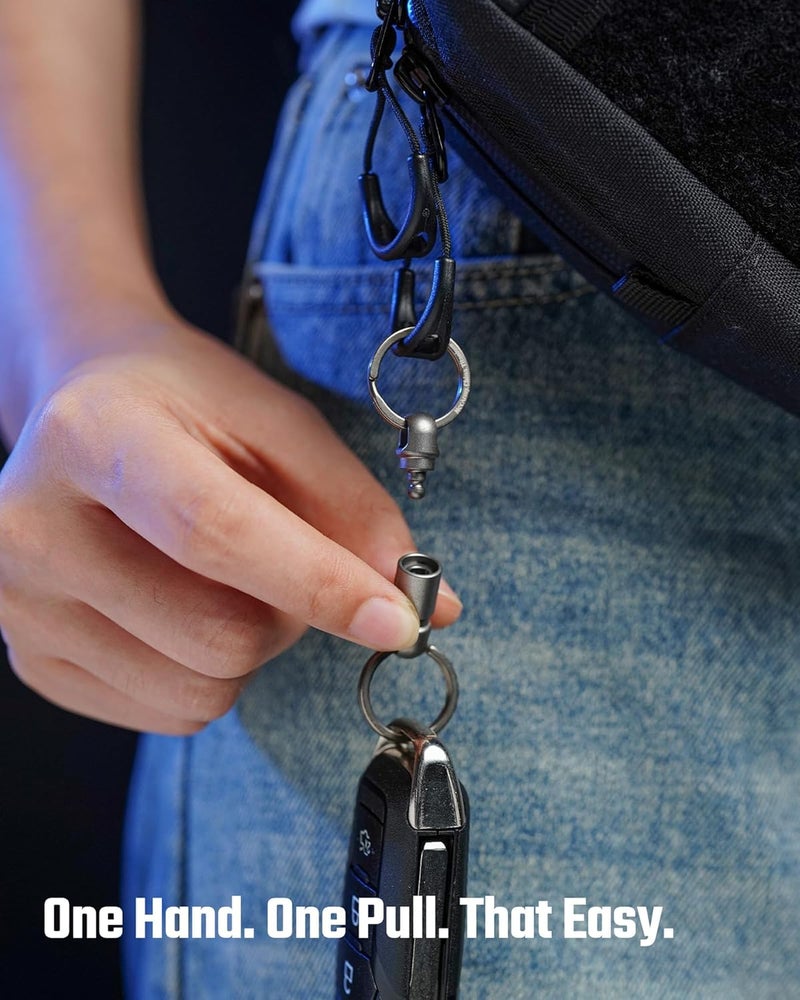 MecArmy CH24 Titanium/PEI Double-Ended Quick Release Keychain - Image 5