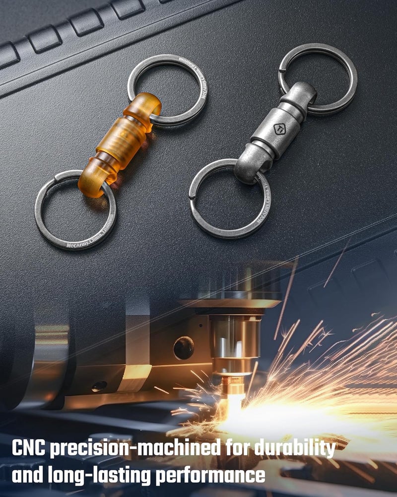 MecArmy CH24 Titanium/PEI Double-Ended Quick Release Keychain - Image 2