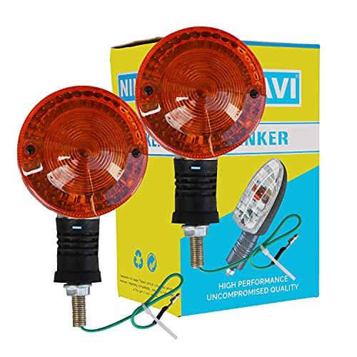 NIKAVI INDA36 Blinker Indicator Assly. Compatible for Yamaha RX-100 (Front) (Set of 2) - Image 1