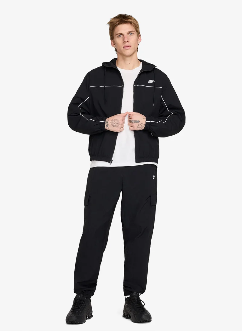 Nike BLACK/WHITE/(WHITE) Club Athlete Jacket for Men | Best Price UAE