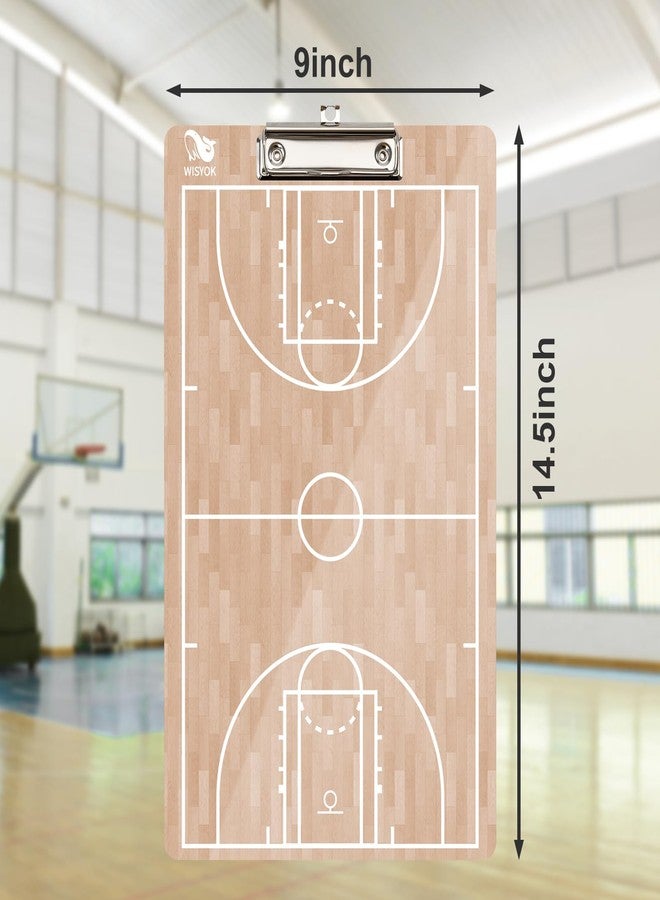 Wisyok Dry Erase Coaches Clipboard, Basketball Board, Double-Sided Coaching Board,Basketball Clipboard For Gift - Image 2