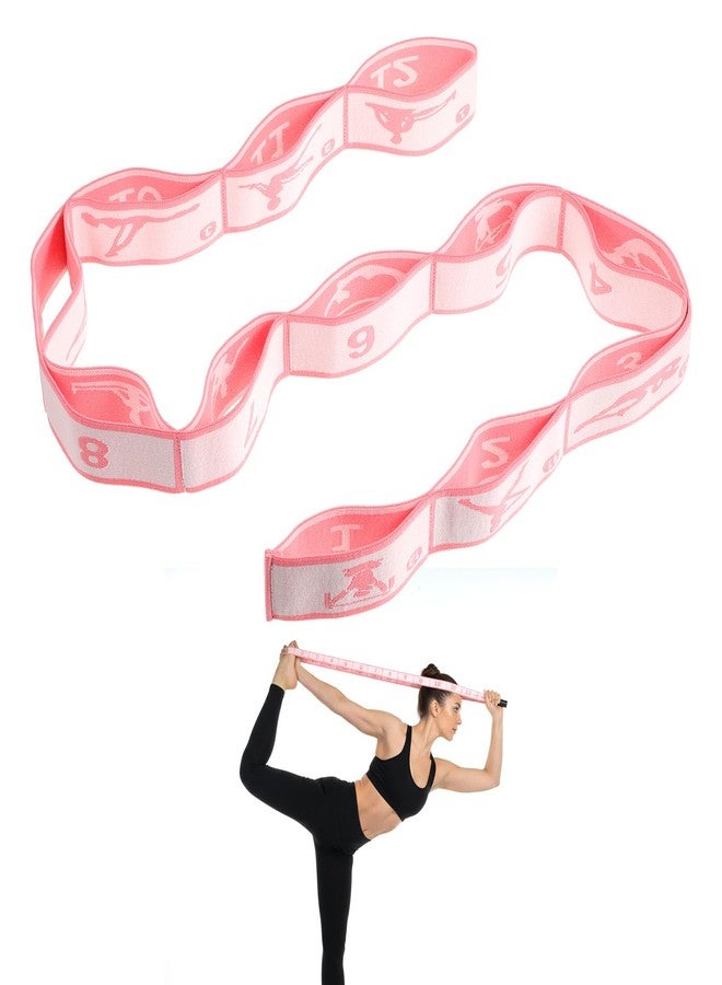 salbsever 12 Loops Yoga Band, Yoga Bands for Stretching Stretching Bands Stretch Straps with Loops for Dance, Gymnastics, Physical Therapy, Flexibility & Resistance Training, Ballet, Latin Workouts - Image 1