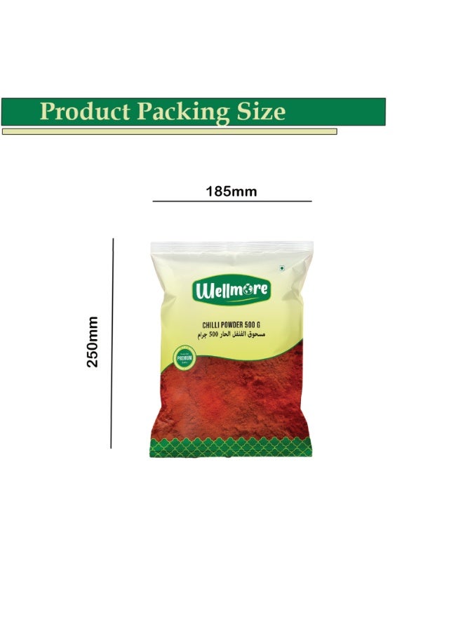 WellMore Chilli Powder 500 gm - Image 2