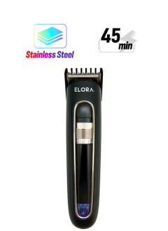 ELORA Rechargeable Beard & Hair Trimmer with Fashion Design ELPC-1852 Black  - Image 1