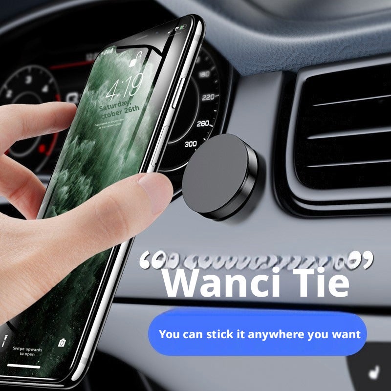 Mini Magnetic Metal Phone Mount Sticker for Car - Image 1