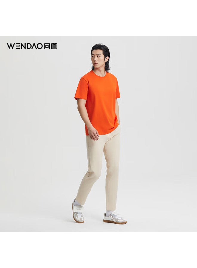 ASK Wendao Micro-elastic Wrinkle-free Cropped Pants, Simple Versatile Business Casual Trousers For Men, W8118, Royal Blue, Size 38 - Image 2