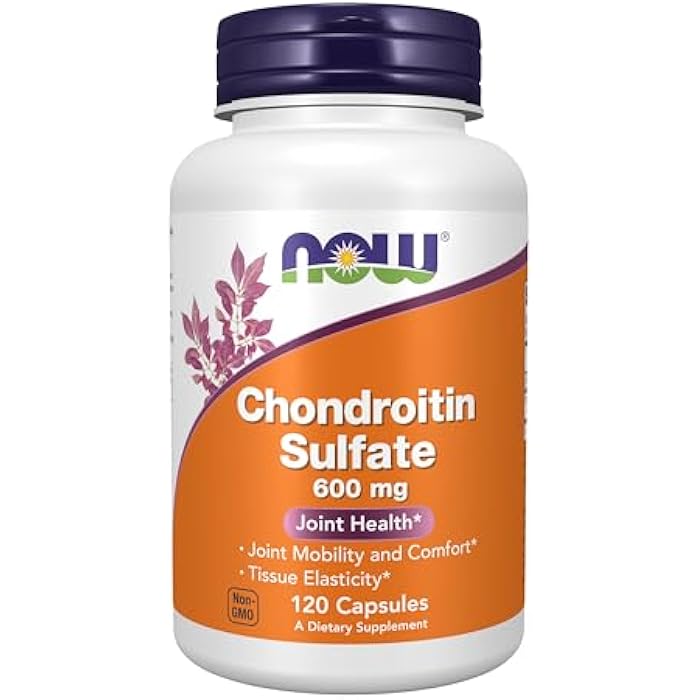 now Supplements, Chondroitin Sulfate 600 mg (a Glycosaminoglycan), Joint Health*, 120 Capsules - Image 1