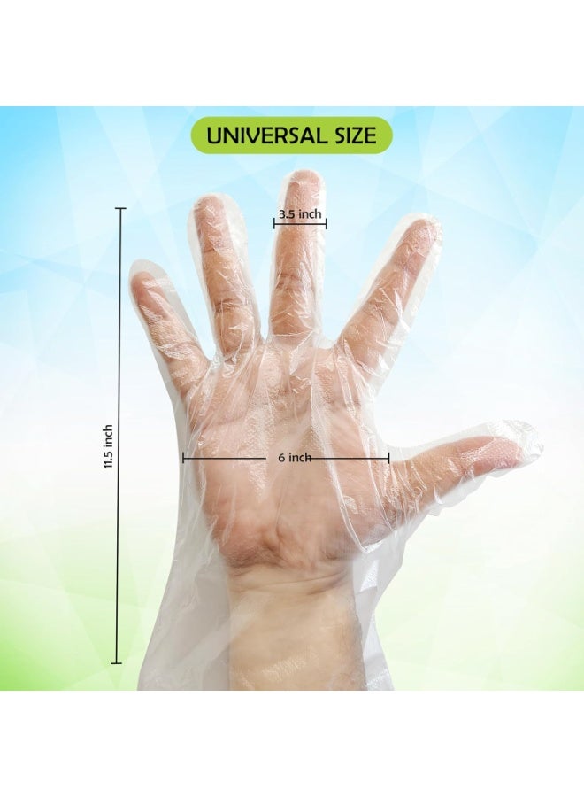 شاليمار قفازات شاليمار اليدوية ذات الاستخدام الواحد – عبوة من 1/200 قطعة – لون طبيعي – بحجم حر – قفازات متعددة الأغراض متينة للمنزل، المطبخ، التنظيف، والمزيد - Image 2