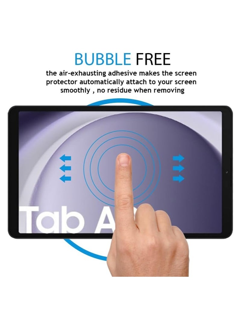 DUSALA Tempered Glass for Samsung Galaxy Tab A9 8.7 inches Screen Protector, 9H Hardness, Anti-Fingerprints, No Bubbles, HD-Clear, Full Coverage Samsung Galaxy Tab A9 Tablet Film - Image 3