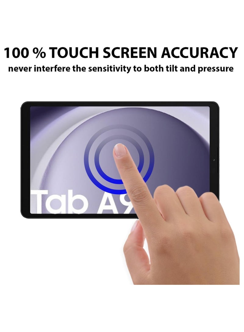 DUSALA Tempered Glass for Samsung Galaxy Tab A9 8.7 inches Screen Protector, 9H Hardness, Anti-Fingerprints, No Bubbles, HD-Clear, Full Coverage Samsung Galaxy Tab A9 Tablet Film - Image 5